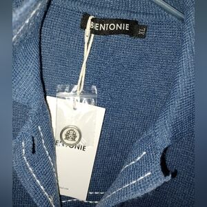 NWT Denim Blue KNIT Women's Jacket